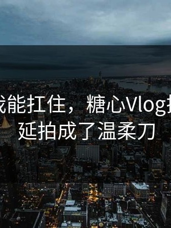 我以为我能扛住，糖心Vlog把告别拖延拍成了温柔刀