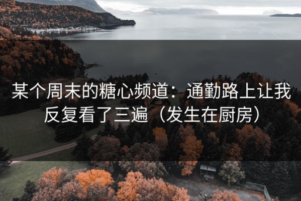 某个周末的糖心频道：通勤路上让我反复看了三遍（发生在厨房）