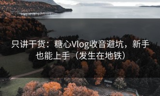 只讲干货：糖心Vlog收音避坑，新手也能上手（发生在地铁）